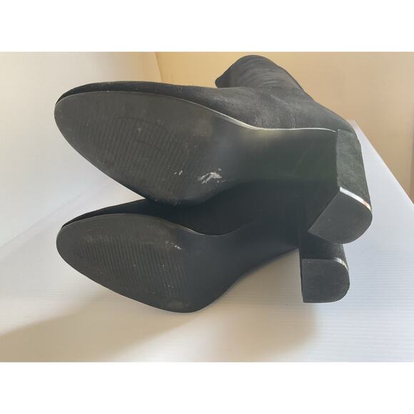 Steve Madden Women's Over the Knee Thigh High Boots Almond Toe Mid Heels 7.5 - Picture 6 of 11